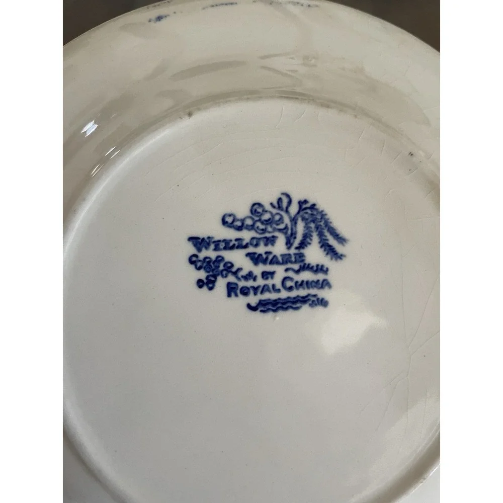 Vtg Willow Ware Blue Willow Transferware Bread & Butter Plate 6.25